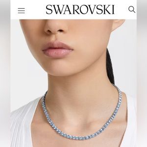 SWAROVSKI Matrix Tennis necklace
Round cut, Medium, Blue, Rhodium plated!NWT